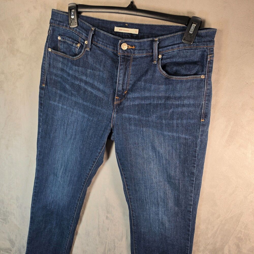 Levi's 505 Straight Leg Jeans Women's Size 12S Blue Denim W31 L30 See Photos